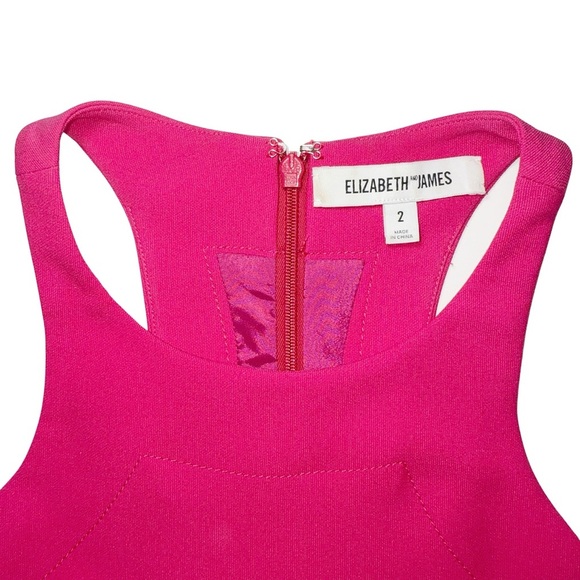 Elizabeth and James Bardot Bodycon Mini Dress in Fuchsia- Size 2 - Picture 5 of 15